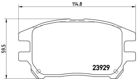 Гальмівні колодки дискові BREMBO P56 050