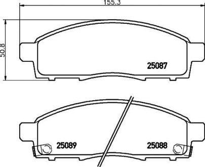 Гальмівні колодки дискові BREMBO P56 102