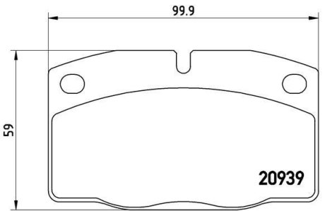 Гальмівні колодки дискові BREMBO P59 005