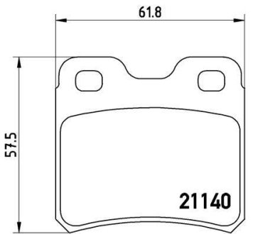 Тормозные колодки дисковые BREMBO P59 018