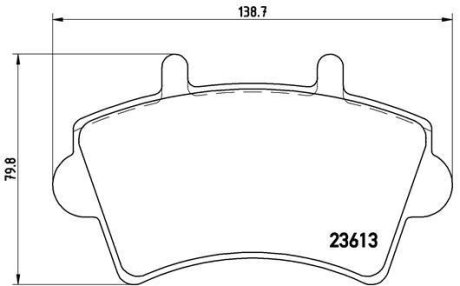 Комплект тормозных колодок BREMBO P59039