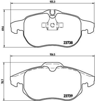Гальмівні колодки тюнінгові BREMBO P59043X