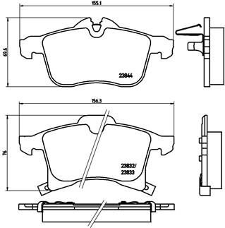 Гальмівні колодки тюнінгові BREMBO P59045X