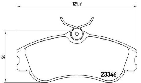 Тормозные колодки дисковые BREMBO P61 069