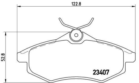 Тормозные колодки дисковые BREMBO P61 074