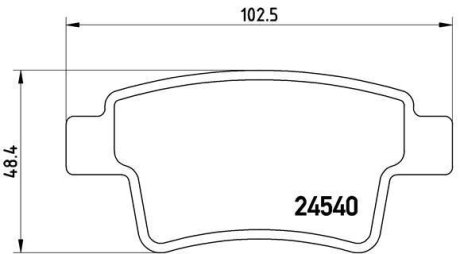 Тормозные колодки дисковые BREMBO P61 085