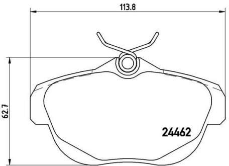 Тормозные колодки дисковые BREMBO P61 087