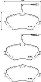 Тормозные колодки дисковые BREMBO P61 119