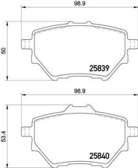 Тормозные колодки BREMBO P61122