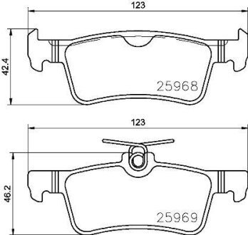 Гальмівні колодки дискові BREMBO P61 126