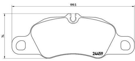 Гальмівні колодки дискові BREMBO P65 018