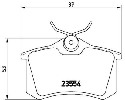 Комплект тормозных колодок из 4 шт. дисков BREMBO P68024