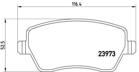 Гальмівні колодки тюнінгові BREMBO P68033X