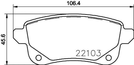 Тормозные колодки дисковые BREMBO P68 064