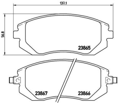 Гальмівні колодки тюнінгові BREMBO P78013X