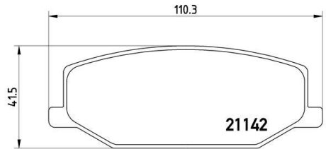 Комплект гальмівних колодок BREMBO P79001