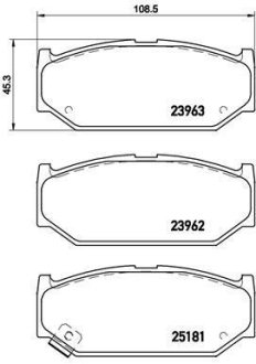 Тормозные колодки дисковые BREMBO P79 023