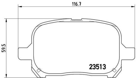 Комплект тормозных колодок BREMBO P83040