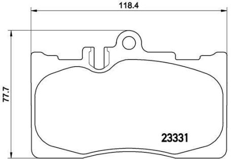 Комплект тормозных колодок BREMBO P83058