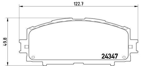 Тормозные колодки дисковые BREMBO P83 086