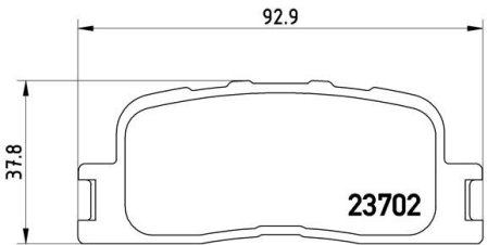 Комплект гальмівних колодок BREMBO P83088