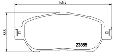 Гальмівні колодки дискові BREMBO P83 105