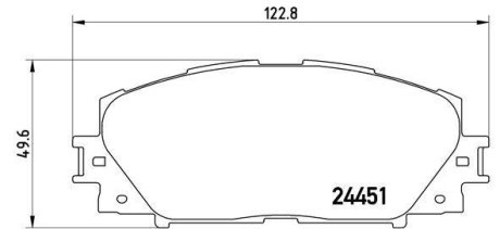 Комплект тормозных колодок BREMBO P83106