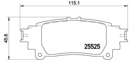 Комплект тормозных колодок BREMBO P83132