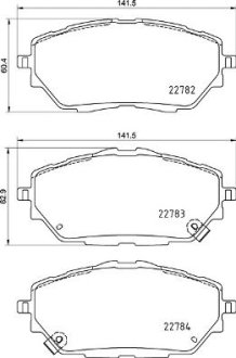 Колодки гальмівні дискові BREMBO P83171