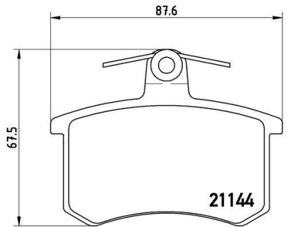 Тормозные колодки дисковые BREMBO P85 013