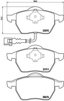 Комплект гальмівних колодок BREMBO P85045