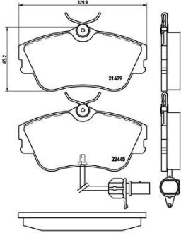 Тормозные колодки дисковые BREMBO P85 050