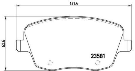 Тормозные колодки дисковые BREMBO P85 057