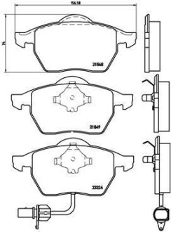 Колодки тормозные дисковые BREMBO P85060