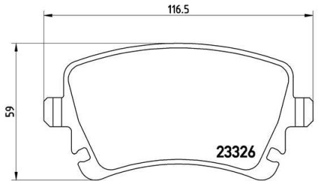 Гальмівні колодки дискові BREMBO P85 064