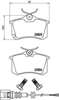 Комплект гальмівних колодок BREMBO P85066
