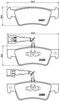 Колодки тормозные дисковые BREMBO P85068