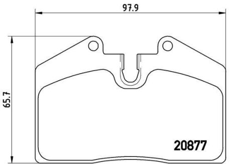 Комплект гальмівних колодок BREMBO P85094