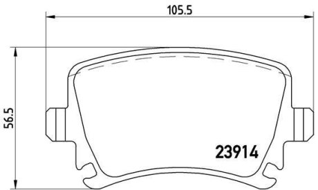 Комплект тормозных колодок BREMBO P85095