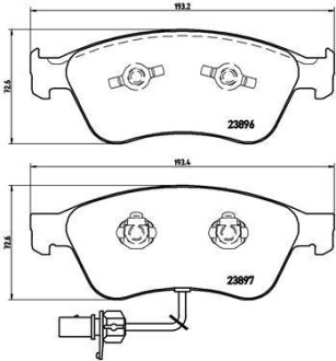 Тормозные колодки пер. A6/A8 (02-16) BREMBO P 85 102