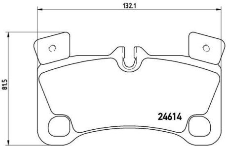 Тормозные колодки дисковые BREMBO P85 103