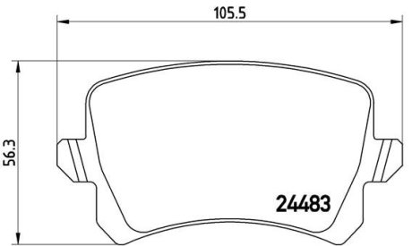 Комплект тормозных колодок BREMBO P85108