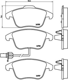 Гальмівні колодки тюнінгові BREMBO P85113X