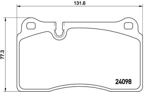 Тормозные колодки дискові BREMBO P85 116