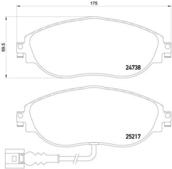 Гальмівні колодки тюнінгові BREMBO P85131X