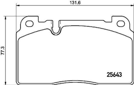 Комплект гальмівних колодок BREMBO P85133