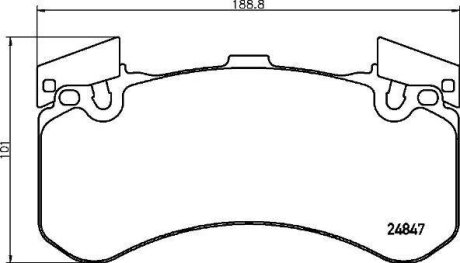 Тормозные колодки дисковые BREMBO P85 136