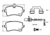 Комплект гальмівних колодок BREMBO P85150 (фото 2)