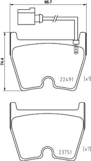 Гальмівні колодки тюнінгові BREMBO P85152X