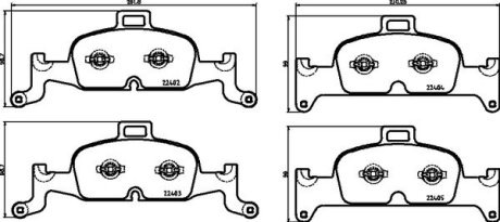 Гальмівні колодки тюнінгові BREMBO P85164X
